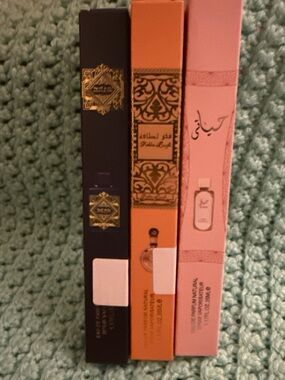 Luxury Floral Perfume Oil Trio - Pink, Orange, Black